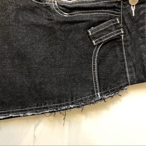 PEACEBIRD Frayed Denim Skirt - Picture 5 of 8